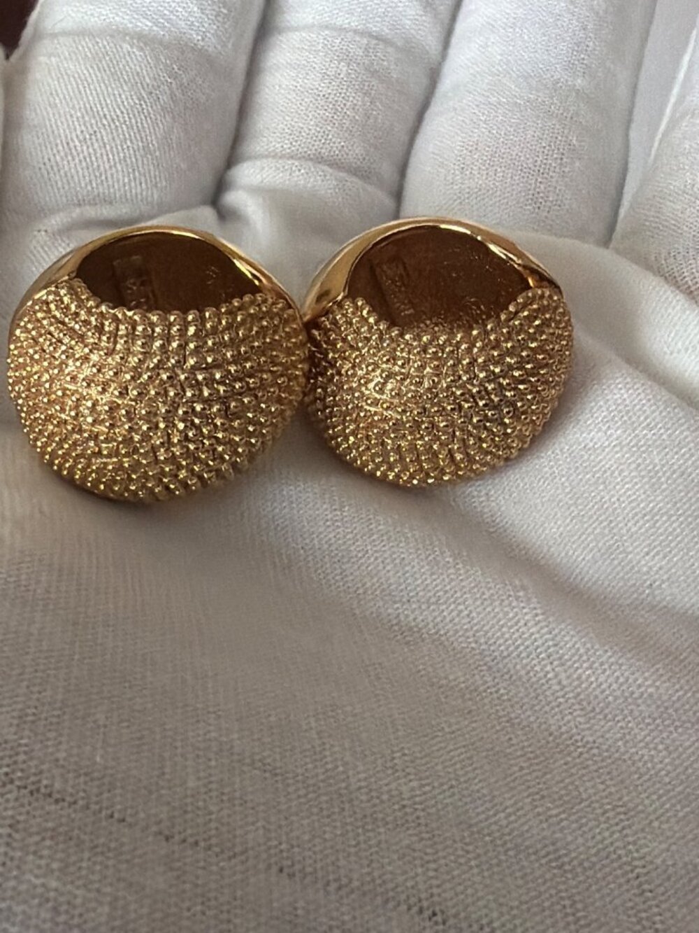 Vintage Monet & Erwin Clip On Earring Lot of 4 Pairs Gold Silver Designer - Picture 15 of 16
